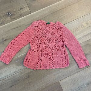 Benetton crocheted sweater size 2